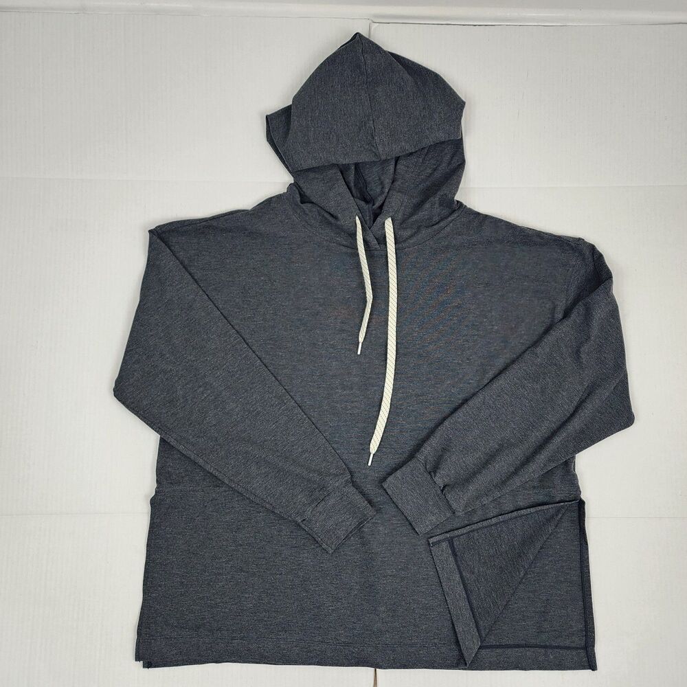 Zella Grey Pullover Hoodie Athletic Sweatshirt Modal Blend Size L Nordstrom Top - Picture 16 of 16